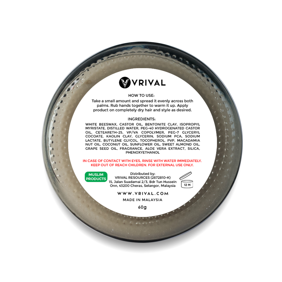 REGULAR PACK | Earth Genesis Clay Pomade by VRIVAL | 60g