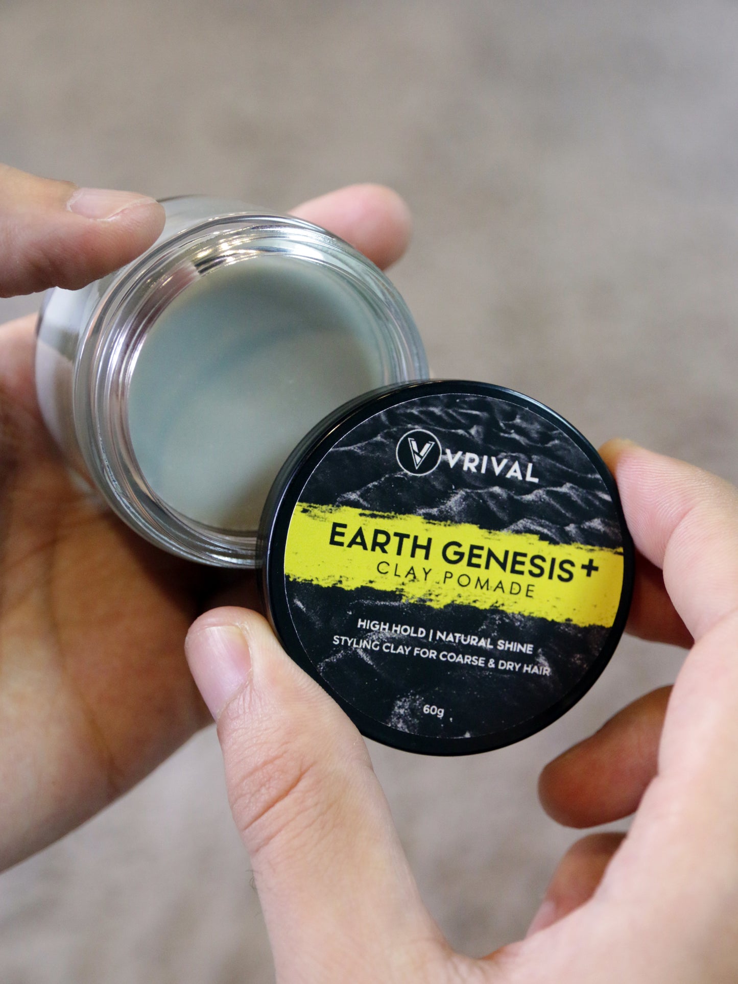 REGULAR PACK | Earth Genesis Clay Pomade by VRIVAL | 60g