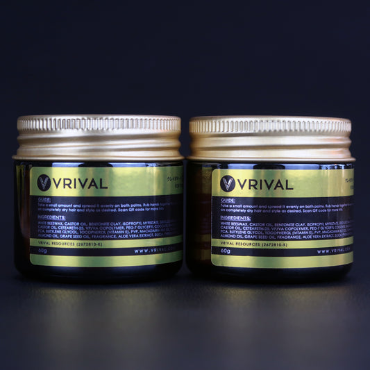 DOUBLE DEAL X2 | Earth Genesis Clay Pomade by VRIVAL | 60g
